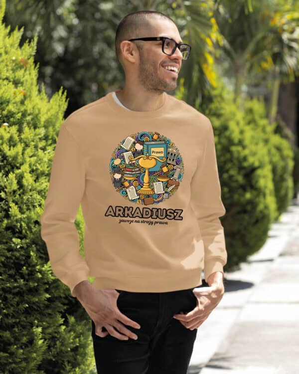 1624 (12) Bluza bez kaptura Prawnik <br>Personalizowana Ilustracyjna