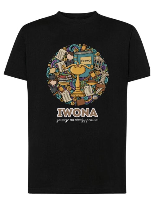 1624 (13) Koszulka Prawnik Personalizowana Ilustracyjna