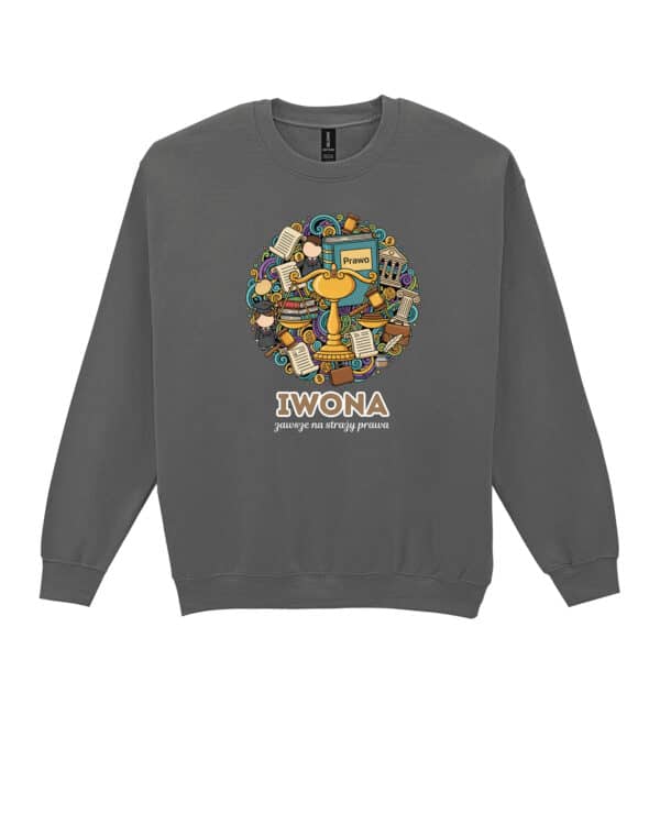 1624 (25) Bluza bez kaptura Prawnik <br>Personalizowana Ilustracyjna