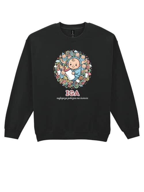 1625 (22) Bluza bez kaptura Położna Personalizowana Ilustracyjna