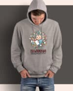 1625 (9) Bluza z kapturem <br>Położna Personalizowana Ilustracyjna