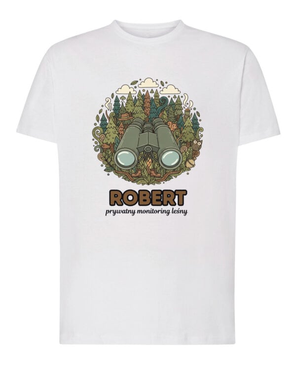 1627 (1) Koszulka Leśniczy Personalizowana Ilustracyjna