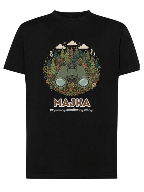 1627 (13) Koszulka Leśniczy Personalizowana Ilustracyjna