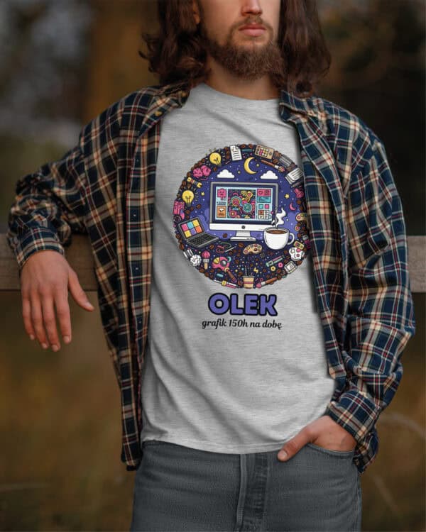 1628 (6) Koszulka Grafik Personalizowana Ilustracyjna