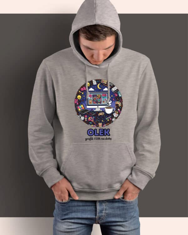 1628 (9) Bluza z kapturem <br>Grafik Personalizowana Ilustracyjna