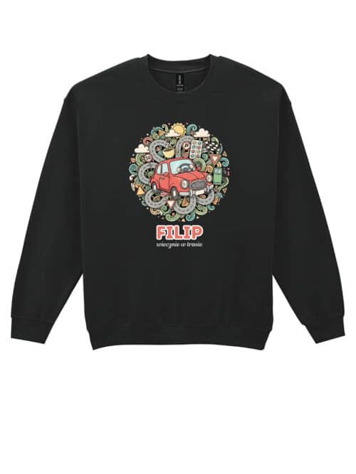 1629 (22) Bluza bez kaptura Kierowca Personalizowana Ilustracyjna