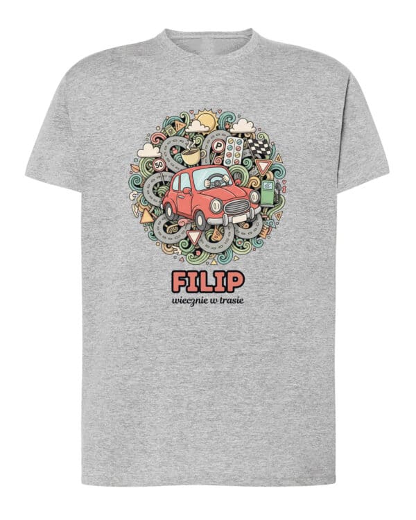 1629 (4) Koszulka Kierowca Personalizowana Ilustracyjna