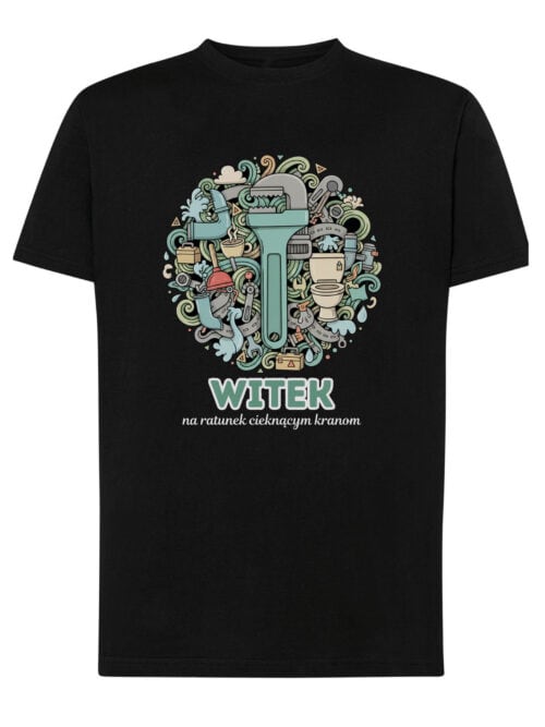 1630 (13) Koszulka Hydraulik Personalizowana Ilustracyjna