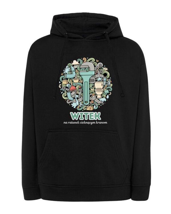 1630 (16) Bluza z kapturem Hydraulik Personalizowana Ilustracyjna