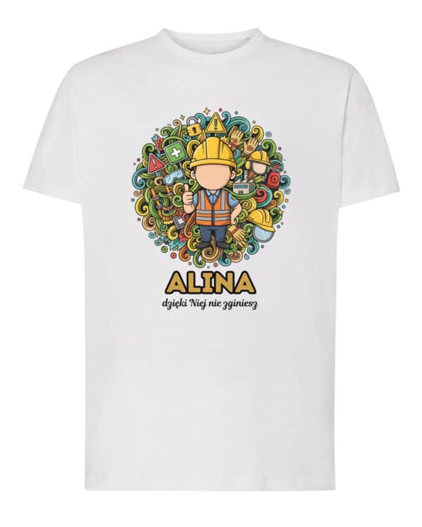 1631 (1) Koszulka Specjalista BHP Personalizowana Ilustracyjna