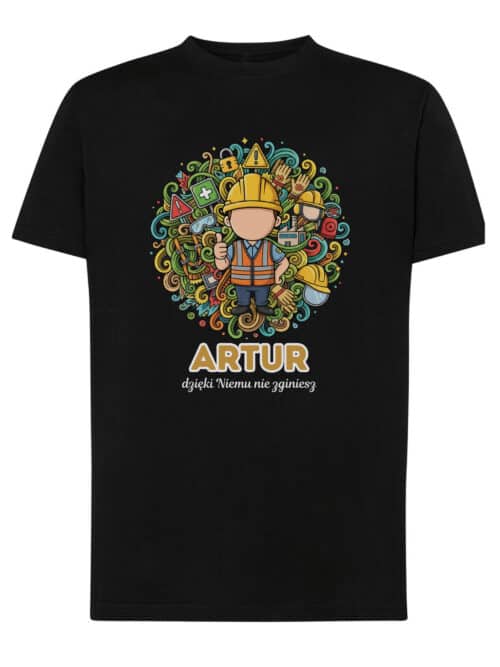 1631 (13) Koszulka Specjalista BHP Personalizowana Ilustracyjna