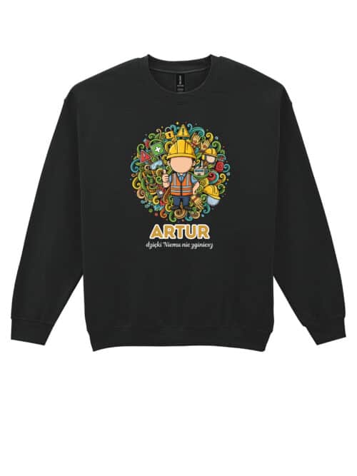 1631 (22) Bluza bez kaptura Specjalista BHP Personalizowana Ilustracyjna