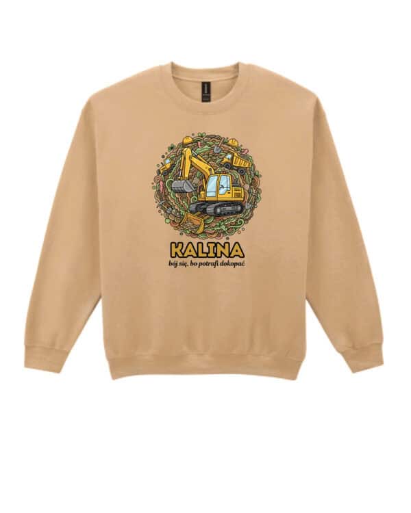 1632 (10) Bluza bez kaptura Operator Koparki <br>Personalizowana Ilustracyjna