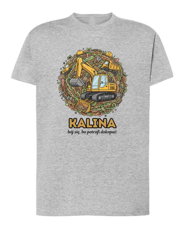 1632 (4) Koszulka Operator Koparki Personalizowana Ilustracyjna