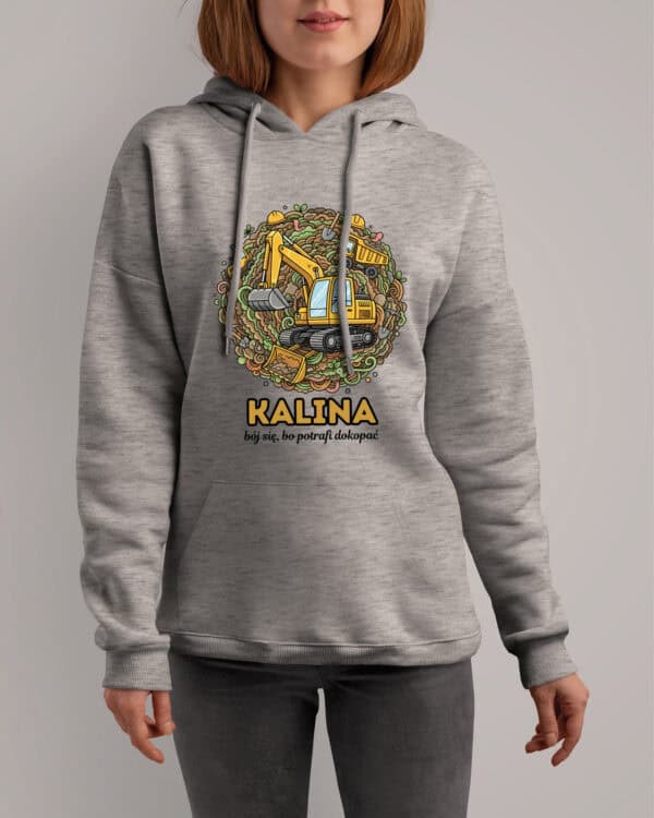 1632 (8) Bluza z kapturem <br>Operator Koparki Personalizowana Ilustracyjna