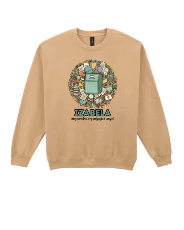 1633 (10) Bluza bez kaptura Pracownik Biura <br>Personalizowana Ilustracyjna