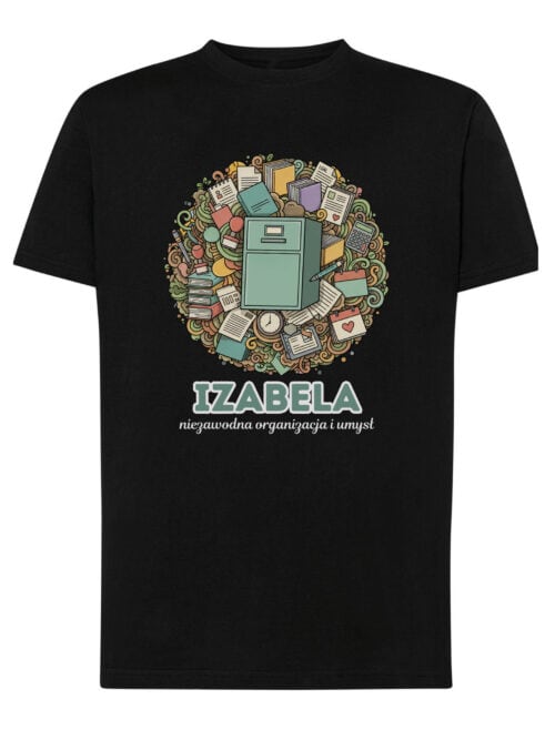 1633 (13) Koszulka Pracownik Biura Personalizowana Ilustracyjna