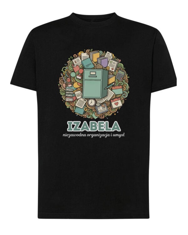 1633 (13) Koszulka Pracownik Biura Personalizowana Ilustracyjna
