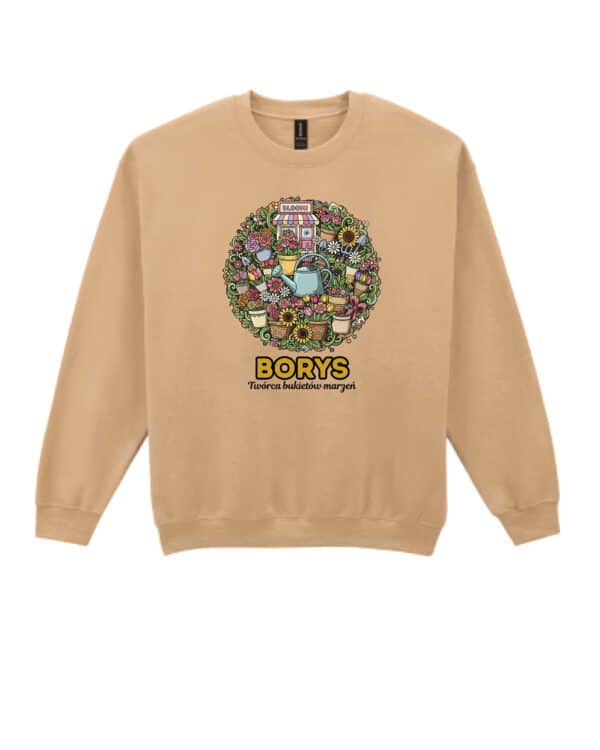 1634 (10) Bluza bez kaptura Kwiaciarnia <br>Personalizowana Ilustracyjna