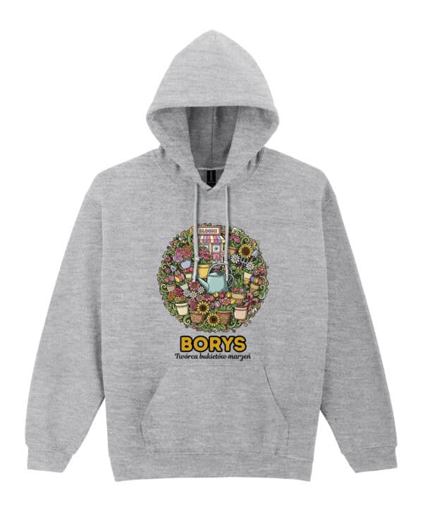1634 (7) Bluza z kapturem <br>Kwiaciarnia Personalizowana Ilustracyjna