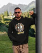 1635 (18) Bluza z kapturem <br>Bibliotekarz Personalizowana Ilustracyjna