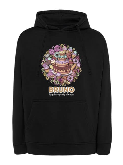1636 (16) Bluza z kapturem Cukiernik Personalizowana Ilustracyjna