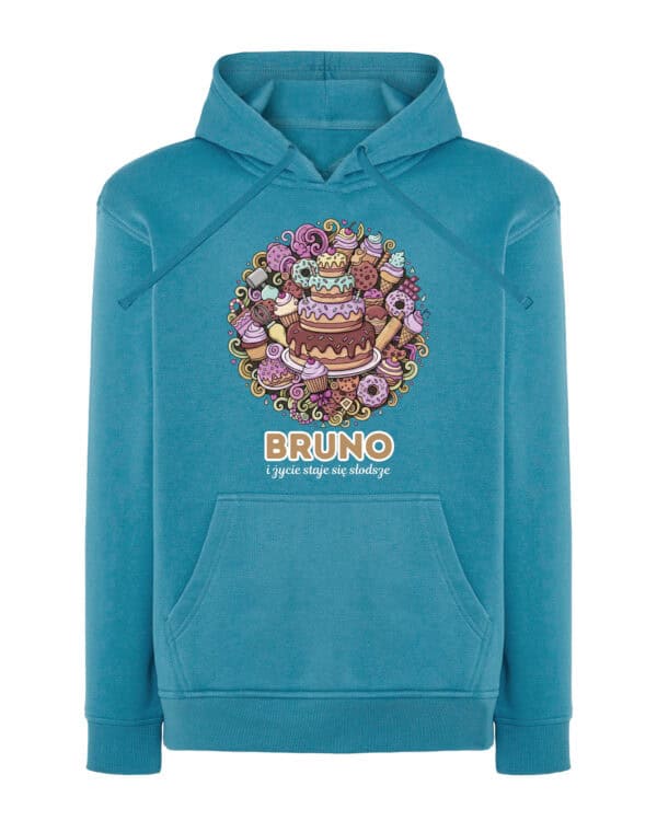 1636 (19) Bluza z kapturem <br>Cukiernik Personalizowana Ilustracyjna