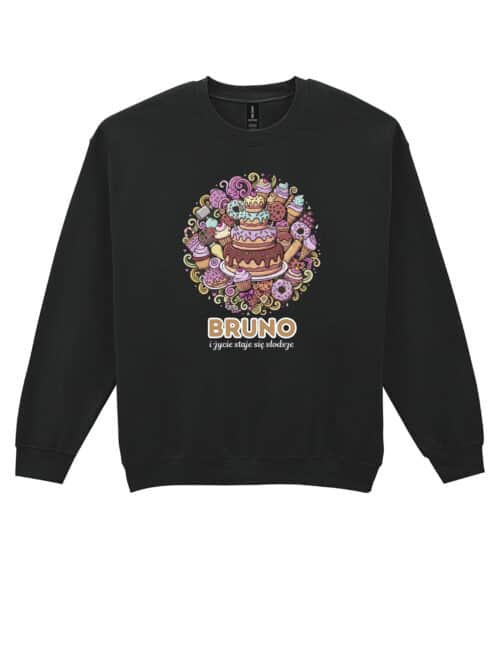 1636 (22) Bluza bez kaptura Cukiernik Personalizowana Ilustracyjna