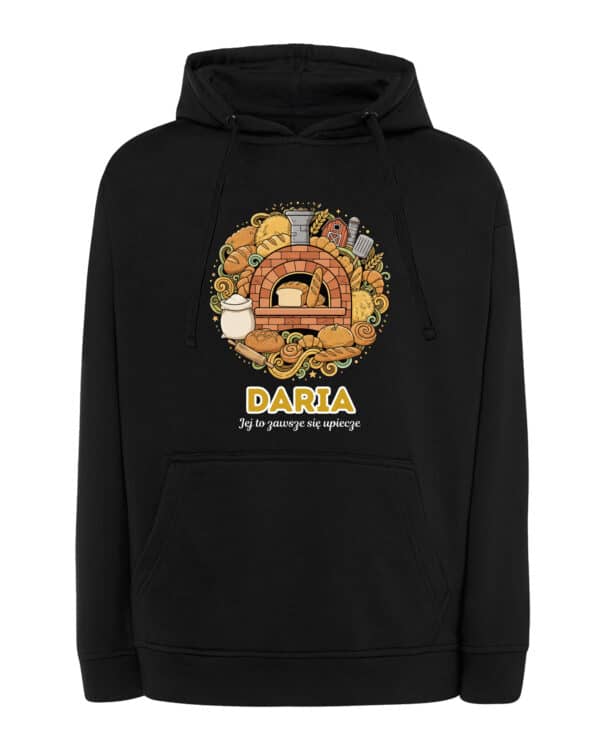 1637 (16) Bluza z kapturem Piekarz Personalizowana Ilustracyjna