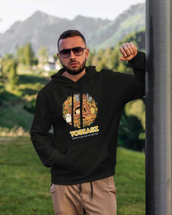 1637 (18) Bluza z kapturem <br>Piekarz Personalizowana Ilustracyjna