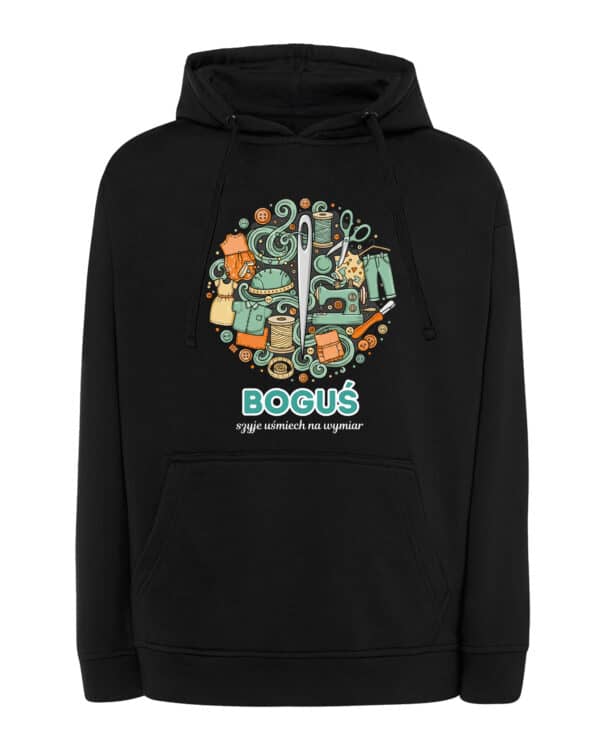 1638 (16) Bluza z kapturem Krawiec Personalizowana Ilustracyjna