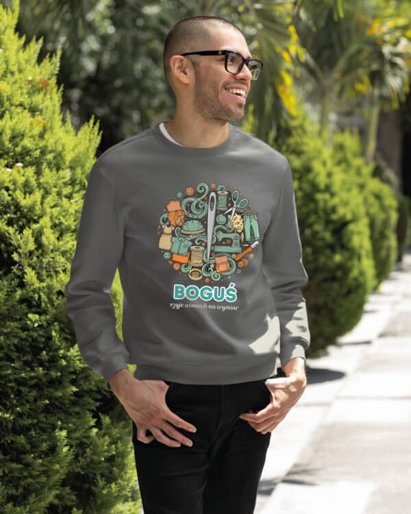 1638 (27) Bluza bez kaptura Krawiec <br>Personalizowana Ilustracyjna