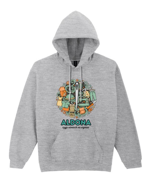 1638 (7) Bluza z kapturem <br>Krawiec Personalizowana Ilustracyjna