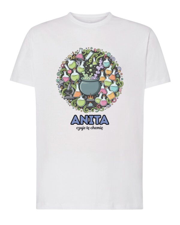1639 (1) Koszulka Chemik Personalizowana Ilustracyjna