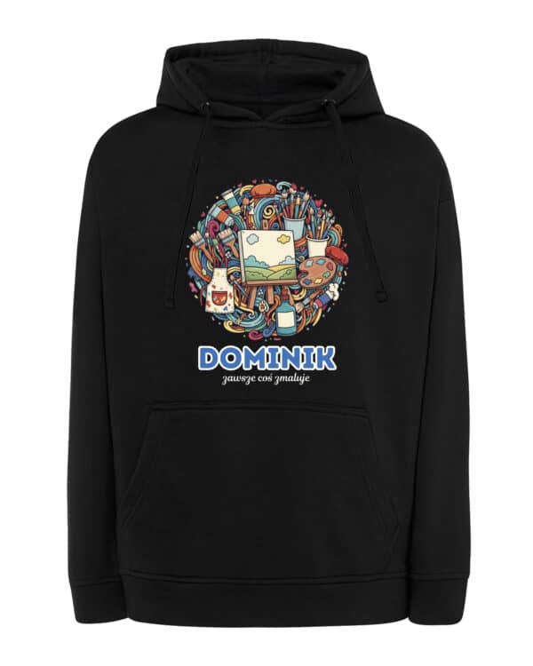 1640 (16) Bluza z kapturem Malarz Personalizowana Ilustracyjna