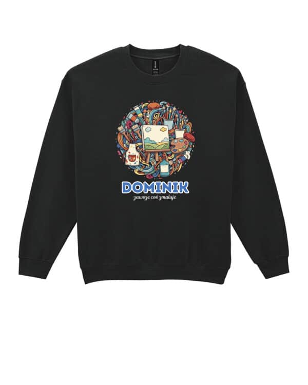 1640 (22) Bluza bez kaptura Malarz Personalizowana Ilustracyjna