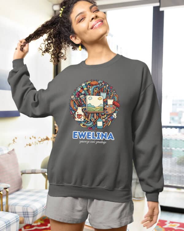 1640 (26) Bluza bez kaptura Malarz <br>Personalizowana Ilustracyjna