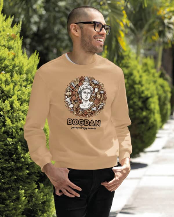 1641 (12) Bluza bez kaptura Rzeźbiarz <br>Personalizowana Ilustracyjna