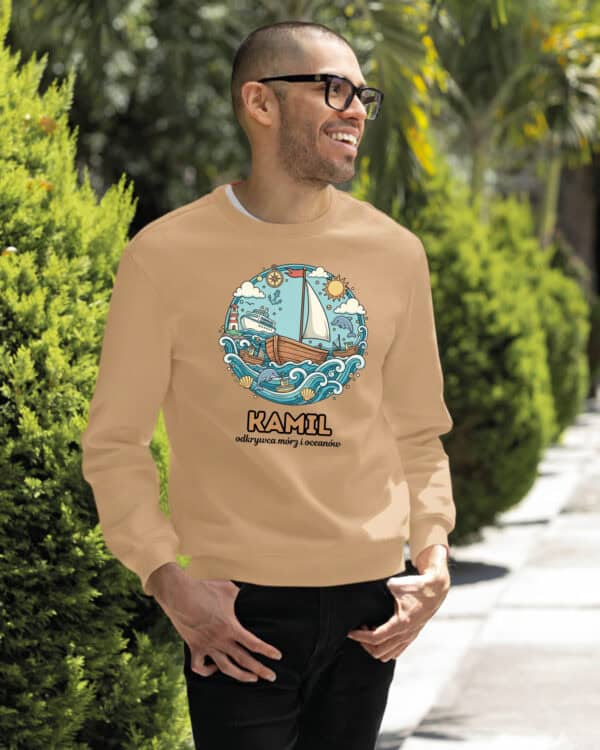 1642 (12) Bluza bez kaptura Żeglarz <br>Personalizowana Ilustracyjna