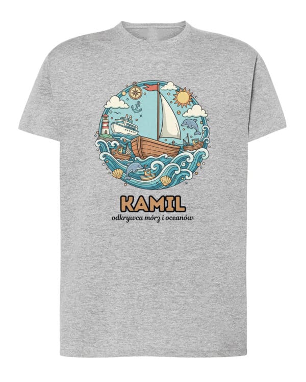 1642 (4) Koszulka Żeglarz Personalizowana Ilustracyjna