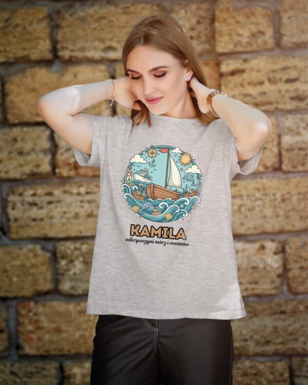 1642 (5) Koszulka Żeglarz Personalizowana Ilustracyjna