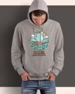 1642 (9) Bluza z kapturem <br>Żeglarz Personalizowana Ilustracyjna