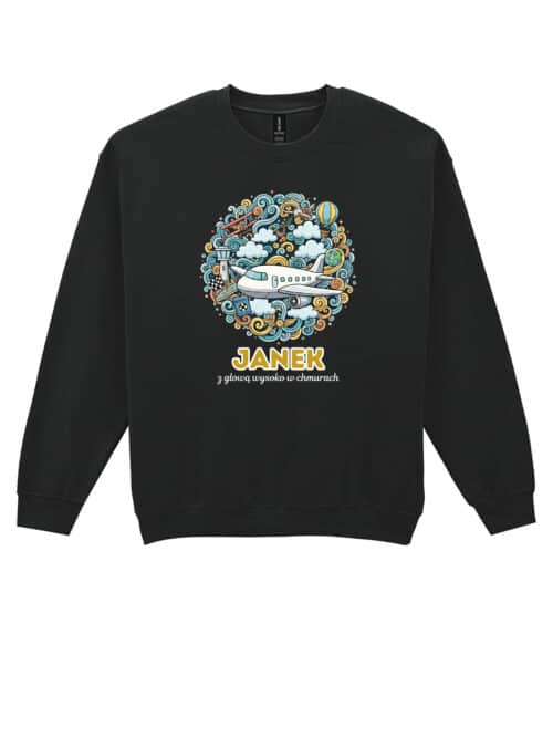 1643 (22) Bluza bez kaptura Pilot Personalizowana Ilustracyjna