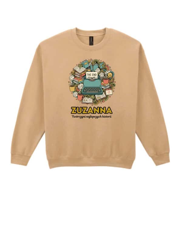 1644 (10) Bluza bez kaptura Pisarz <br>Personalizowana Ilustracyjna