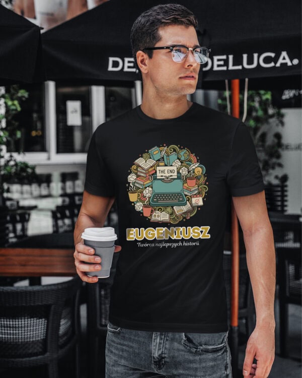 1644 (15) Koszulka Pisarz Personalizowana Ilustracyjna