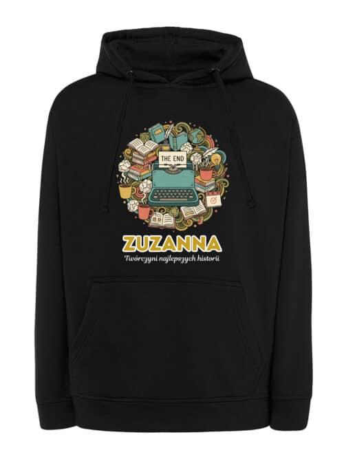 1644 (16) Bluza z kapturem Pisarz Personalizowana Ilustracyjna