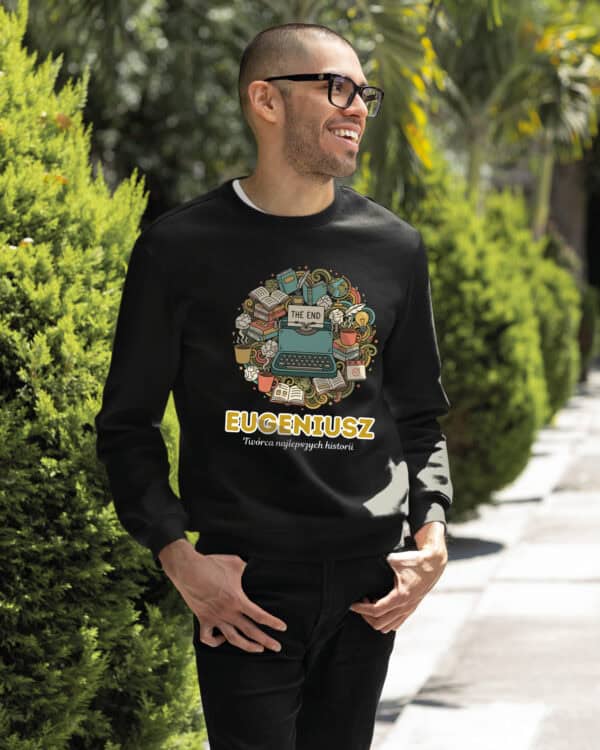 1644 (24) Bluza bez kaptura Pisarz <br>Personalizowana Ilustracyjna