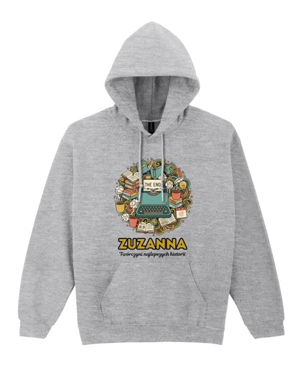 1644 (7) Bluza z kapturem <br>Pisarz Personalizowana Ilustracyjna