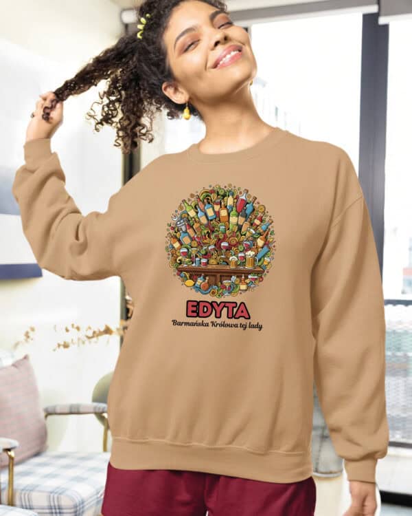 1645 (11) Bluza bez kaptura Barman <br>Personalizowana Ilustracyjna