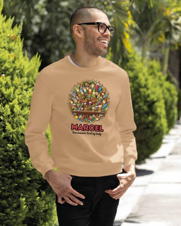 1645 (12) Bluza bez kaptura Barman <br>Personalizowana Ilustracyjna